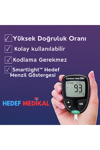 Contour Plus Seker Ölçüm Cihazı + Ölçüm Stribi 50 Adet