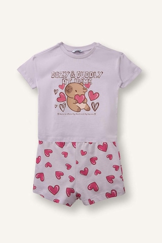 Defacto 2li Pijama Takımı Kız Bebek H7640a526smpn425 Pembe-pn425