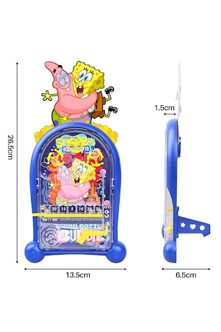 Pinball Sunger Bob Eğitici Oyuncak Retro Eğitici Oyuncak Mavi