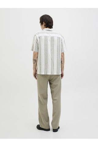 Jack & Jones Erkek Keten Karışımlı Gömlek - Summer - 12274913 Vetiver