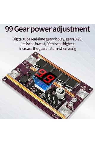 Mufunye Güç Ayarlı Mini Nokta Kaynak Cihazı - 0.1-0.3mm Nikel Levha, Silindirik Li-ion Ve Ni-mh Piller İçin Dijital Kontrol