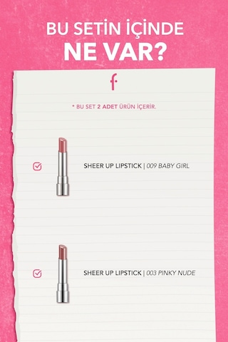 Sheer Up Liplicious 2'li Makyaj Seti SET186