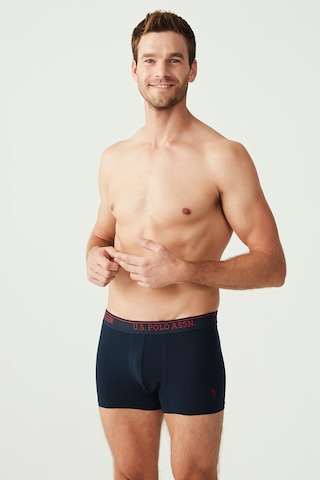 U.S. Polo Assn. U S Polo Assn Erkek Siyah Antrasit Lacivert 3 Lü Boxer 2486 Gri
