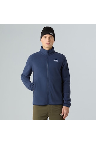 The North Face Erkek Glacier Tam Boy Fermuarlı Polar Nf0a8d0r8k21 Lacivert