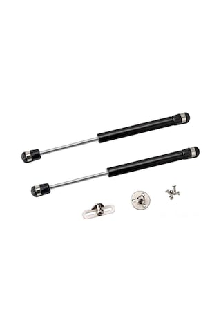 Springsun 2 Adet 100n 22lb Siyah Pnömatik Direç - 10 İnç Uzunluklu, Yatak/tekerlekli Kapı Açma Destekçisi, Çelik Malzeme, Otomatik Konum Sabitleyici