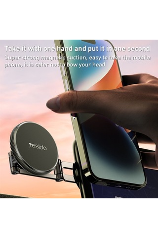 Yesido C199 Teleskopik Ayarlanabilir Araç Magsafe Manyetik Tutucu