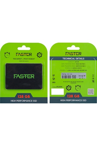Faster FS-128 Sata3 128 GB 550/510 Mb/s Harddisk