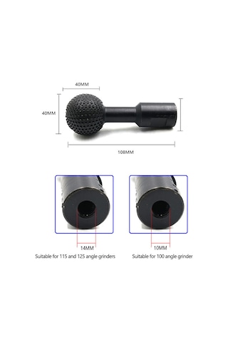 Xindoker 14mm Ahşap Oyma Ve Parlatma İçin Çok Amaçlı Küresel Taşlama Ucu - Krom Vanadyum Alaşım