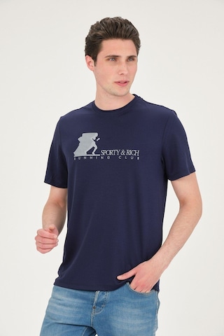 Rich Erkek Basic T-shirt Tşört Lacivert