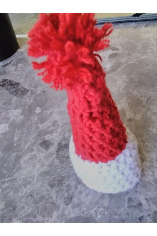Noel Baba Yılbaşı Şapkası 10cm 3cm