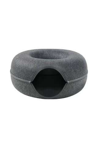 Geeroyoo Rahat Kumaş Kediler İçin Çift Katlı Fermuarlı Tünelli Yatak