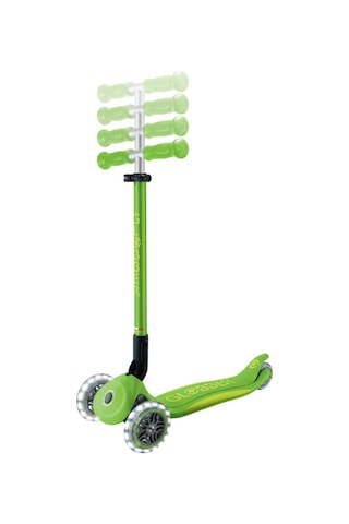 Globber Elite Deluxe Işıklı Scooter - Elma Yeşili Yeşil