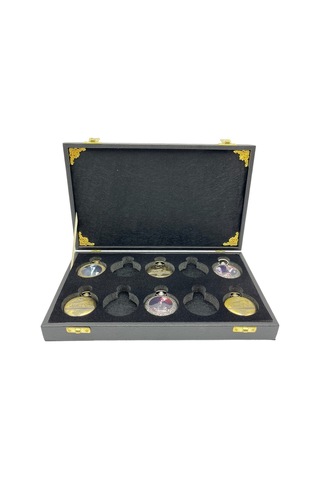 Cep Saati Koleksiyon Kutusu 10 Lu Deri Siyah