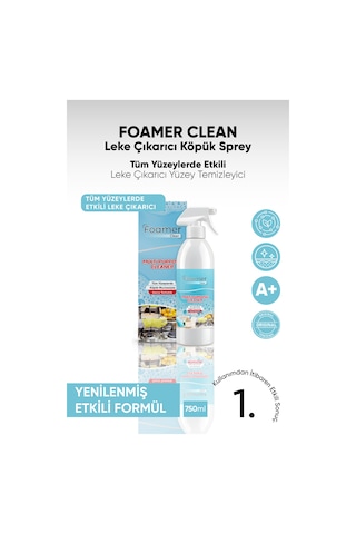 Foamer Clean Çok Amaçlı Leke ve Kir Çıkarıcı Köpük Sprey 500 ML