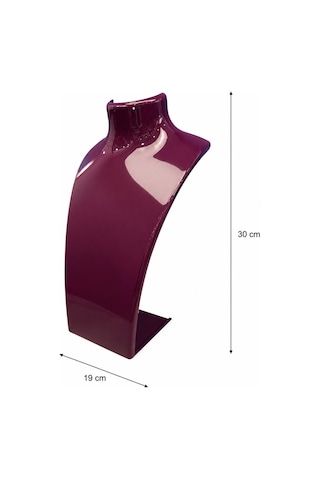 Kolye Standı Akrilik -takı Teşhir Ve Saklama Standı Mor 19x30 Cm