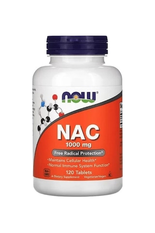 Now N.a.c N-acetyl-cysteine 1,000 Mg Free Radical Protection 12