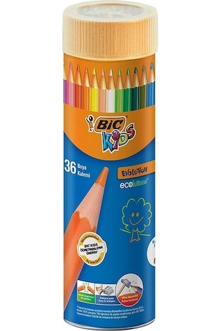 Bic Evolutıon Kuru Boya Kalemi 36 Renk Metal Tüp