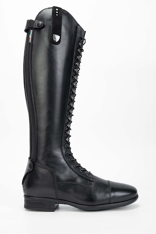 Tattini Unisex Hakiki Deri Siyah Binici Cizmesi Çizme 990 Akıta Cızme Black Siyah