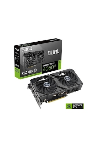 Asus Dual NVIDIA Geforce RTX 4060 TI RTX4060TI-O8G-EVO 8 GB GDDR6 128 Bit Ekran Kartı