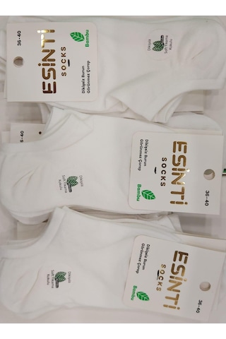 Esinti Kadın Bambu Snecker Çorap 12 Adet 001