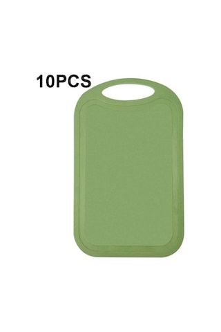 Dancemonkey 10 Adet Kaymaz Plastik Mutfak Kesme Tahtası Çimen Yeşili Yeşil