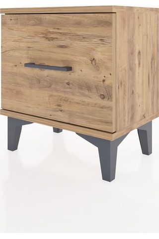 Arges Komodin Tek Çekmeceli 44x30x48 Çam-çam Çam