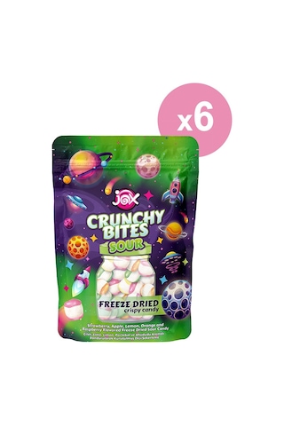 Crunchy Bites Sour Ekşi 6 Paket