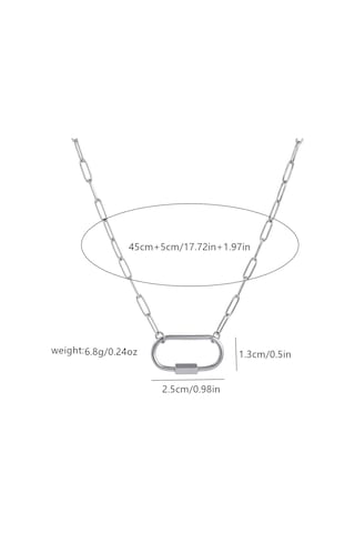 Paslanmaz Çelik Temel Canlı Zincir Kolye Fırın Vakum Elektrokaplama Çok Yönlü Bayan Kolyesi Altın