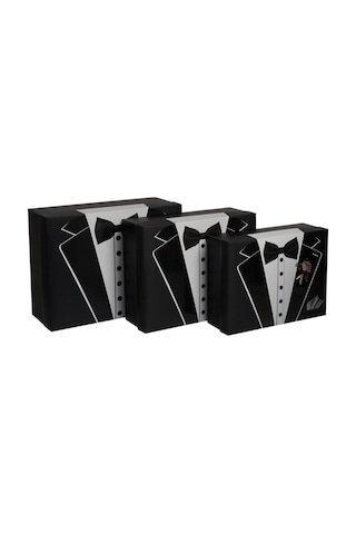 Damat Bohçası - Damat Kutusu - Çeyiz Kutusu - Hediye Seti - Hediye Kutusu 3'lü- 1 Adet