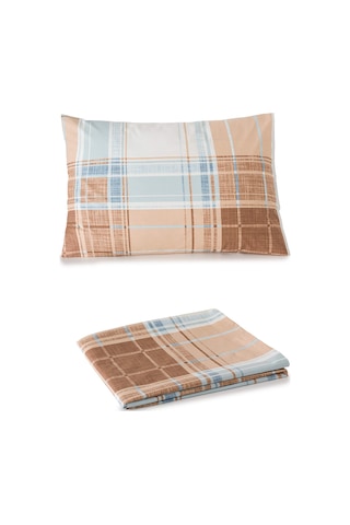 Mix & Match Milo %100 Pamuk Tek Kişilik Çarşaf Seti Mavi