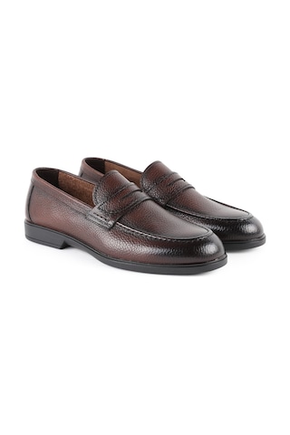 Libero L5956 Erkek Kauçuk Taban Bağcıksız Günlük Loafer Ayakkabı Kahve