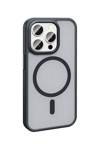 Apple Uyumlu iPhone 15 Pro Kılıf Magsafe Şarj Özellikli Mat Arka Yüzey Sio Kapak