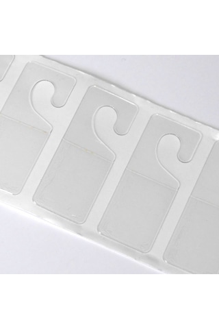 Plastik Yapışkanlı Ürün Askı Etiketi 1.8x4.5 CM Rulo 1000 Adet