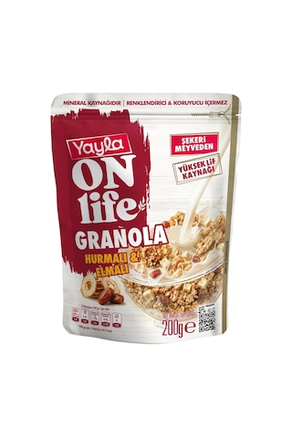 Yayla Onlife Hurmalı Ve Elmalı Granola 200 G X3