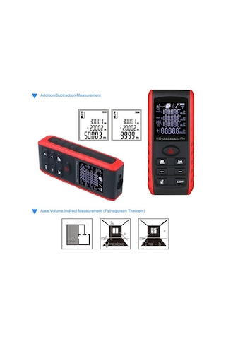 Pazly Portatif Lazerli Mesafe Ölçer - 70m Menzil, Alan Ve Hacim Hesaplama - Yüksek Hassasiyetli, Kullanıcı Dostu Tasarım