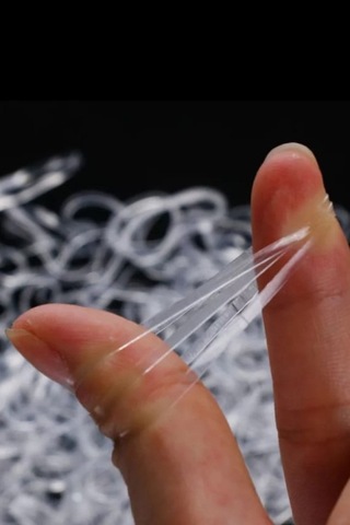 Okavango 1000'li Beyaz Şeffaf Perma Saç Lastiği Örgü Tokası Çok Renkli