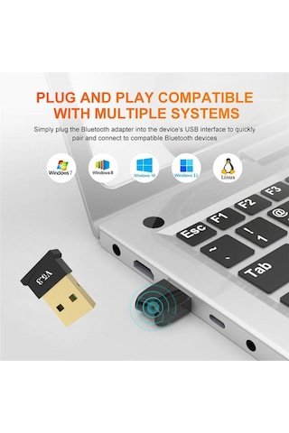 Masaüstü,dizüstü Bilgisayar Bluetooth Aparatı Mini V5.3 Usb Bluetooth Dongle 5.3 Bluetooth Adaptör