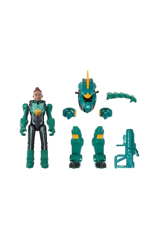 Dinoster Oz Zırhlı Aksiyon Figürü 20 Cm - İki Farklı Oyun Modlu Robot