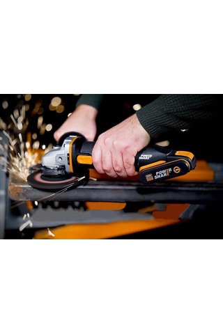 Worx WX800 20 V 2.0 Ah Li-ion Çift Akülü 115 MM Profesyonel Şarjlı Avuç Taşlama