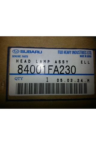 84001fa230 Subaru Imperza Sol Far