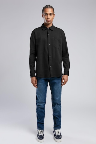 Lee Cooper Erkek Bertaus Örme Uzun Kol Gömlek 241018 Siyah Siyah