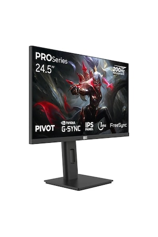 Dragos Pro Series P245fhd200 24.5" 1 Ms Full Hd Pivot Ips 200 Hz Oyuncu Monitörü