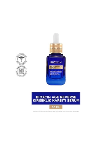 Bioxcin Age Reverse Gece Serumu 30 Ml %20 Retinol, Kolajen, Hyaluronik Asit Ve Bitkisel Kompleks İçerikli Kırışıklık Karşıtı Ve Sıkılaştırıcı Cilt Serumu
