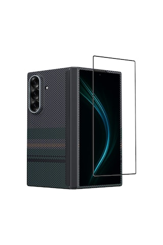 Galaxy Uyumlu Z Fold 7 Benks Armorair Aurora 3'lü Aksesuar Set Ön Arka Kevlar Kapak&ekran Koruyucu Yeşil