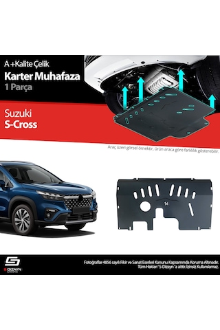 S-dizayn Suzuki S-cross Çelik Karter Muhafaza 2021 Üzeri A+ Kalite