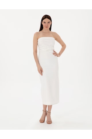 Pierre Cardin Kadın Beyaz Elbise Dokuma 50301017-vr013 Beyaz