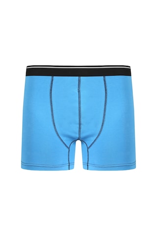 İbrahim Burak Etiler Collection Moda Çizgi Erkek Pamuk Likralı Boxer Mavi 40133