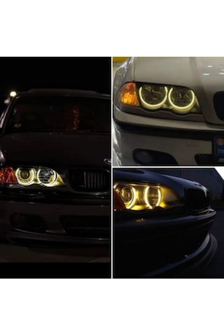 Bmw E46 Led Angel Halka Seti Günışığı Oem Görünüm Far İçi Premium Görüntü