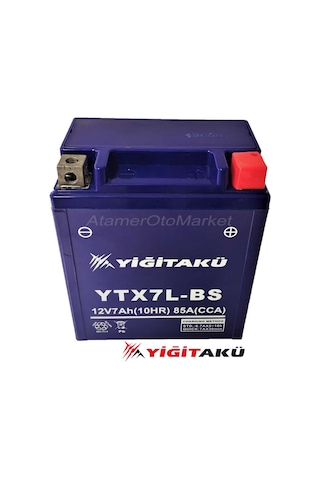 12 V 7 Ah-amper Ytx7l-bs Motosiklet Aküsü-Yiğit Akü