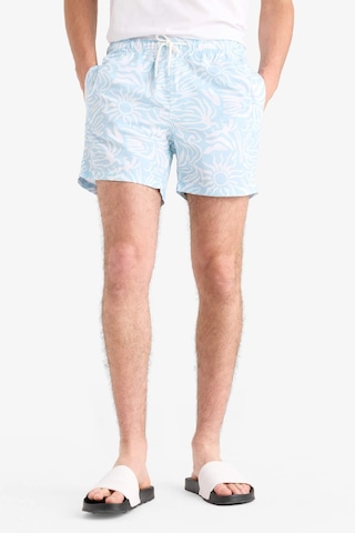 Defacto Desenli File Astarlı Kısa Boy Deniz Şortu E0974ax25hstr506 Turkuaz